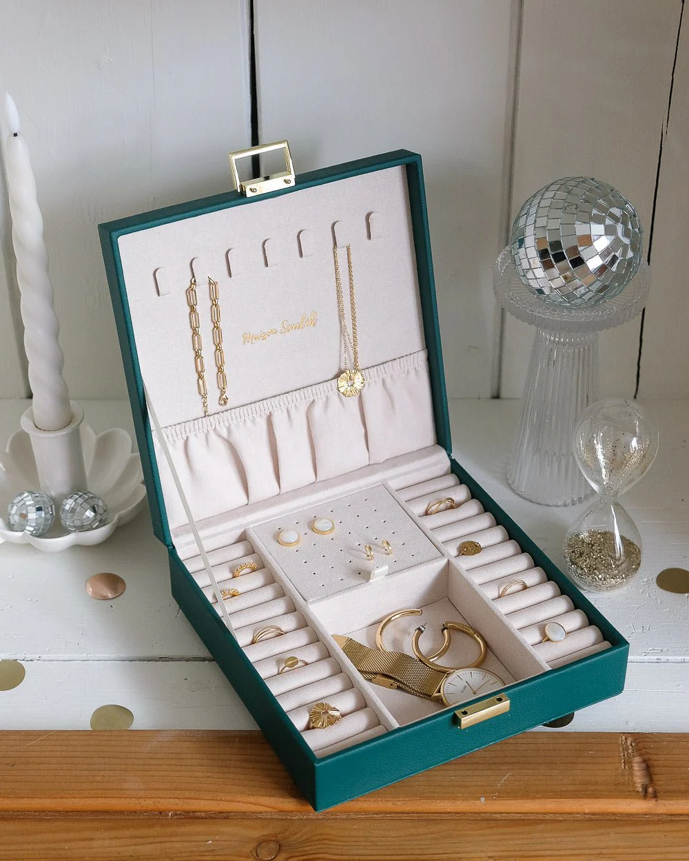 Boîte à bijoux Anne en cuir PU - Image 16