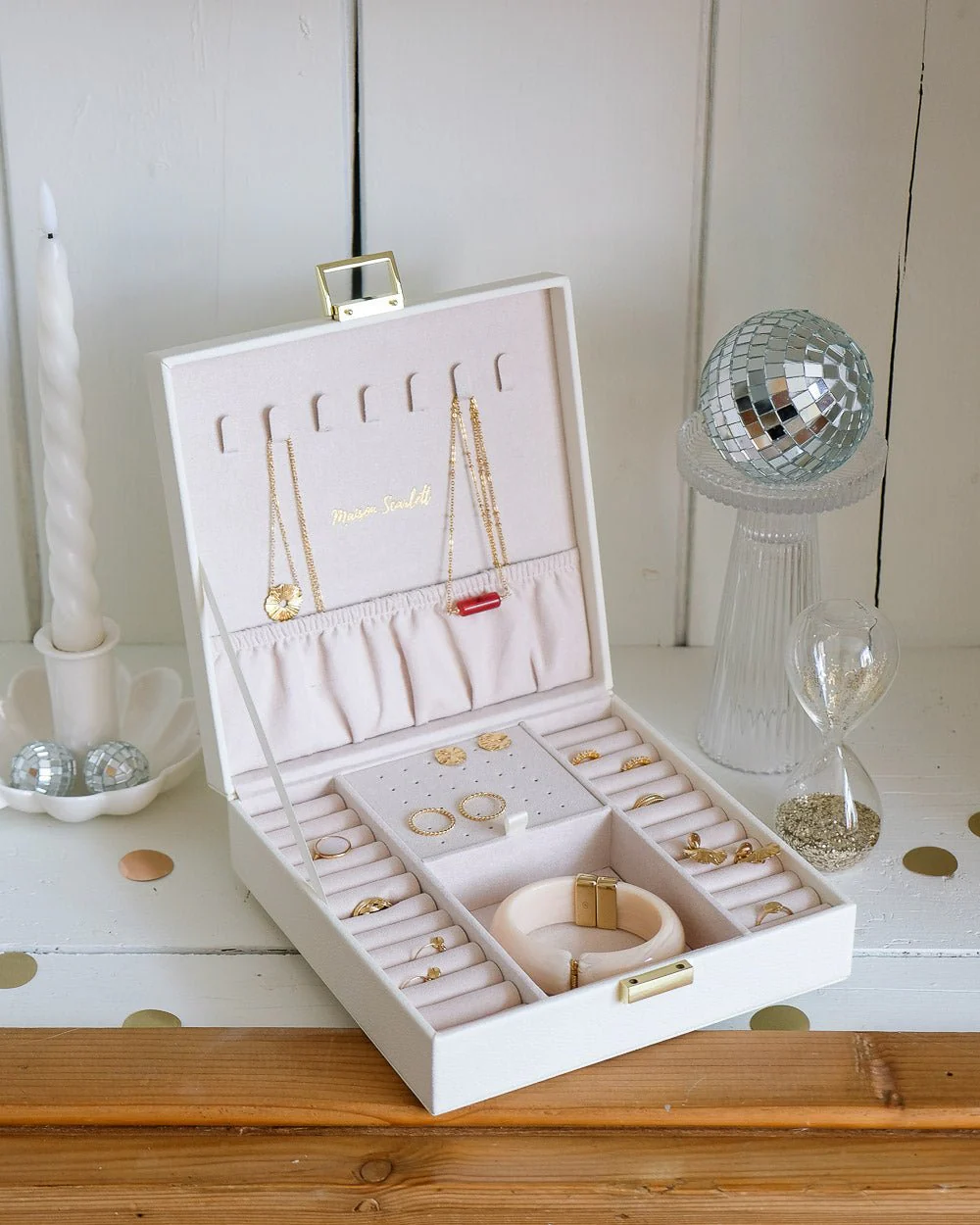 Boîte à bijoux Anne en cuir PU - Image 18