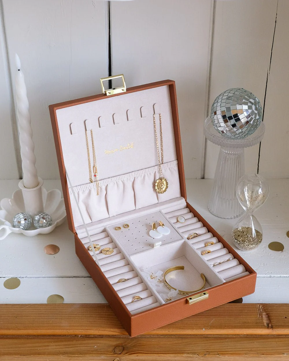 Boîte à bijoux Anne en cuir PU - Image 8