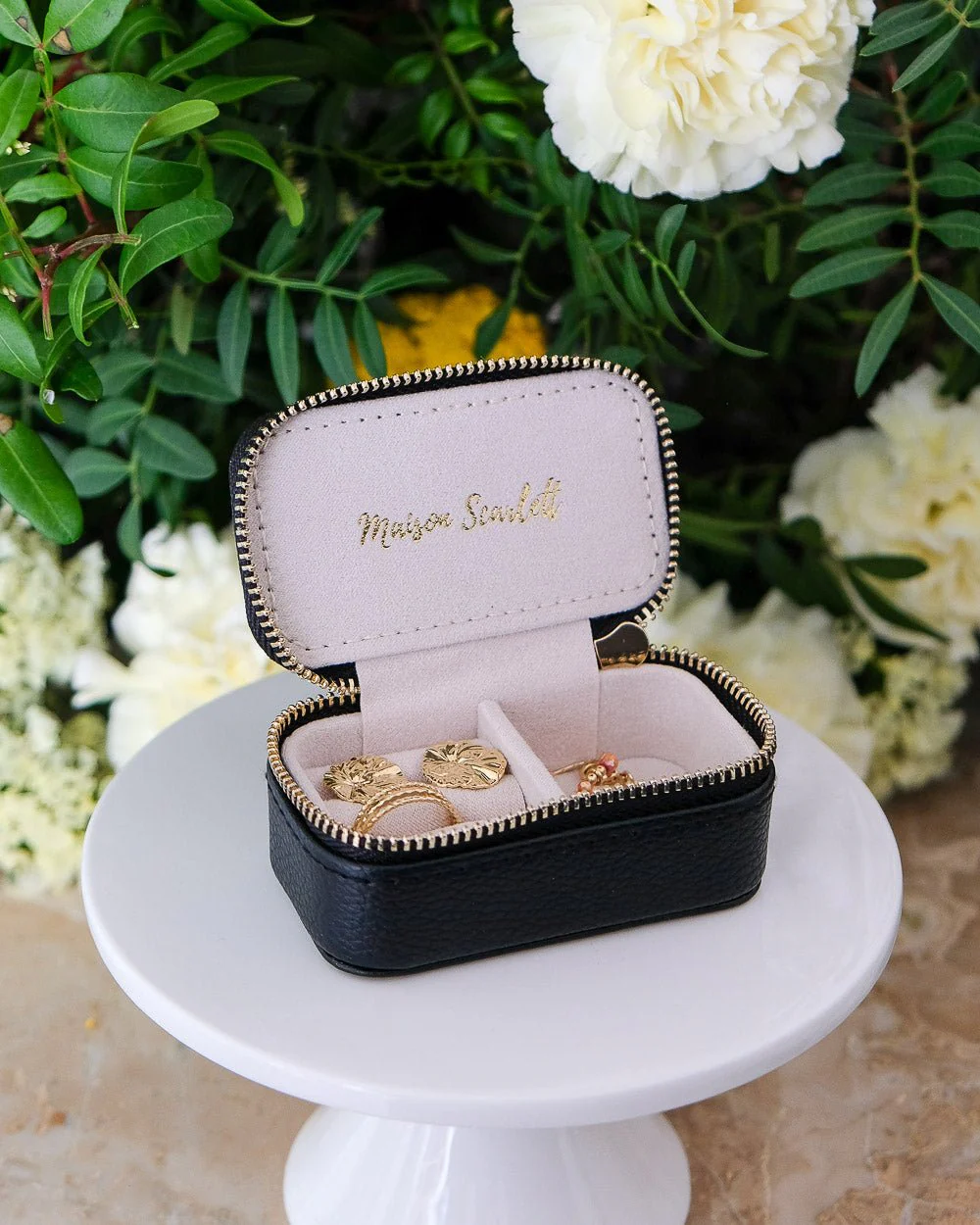Mini boîte à bijoux de voyage Marie en cuir PU - Image 18