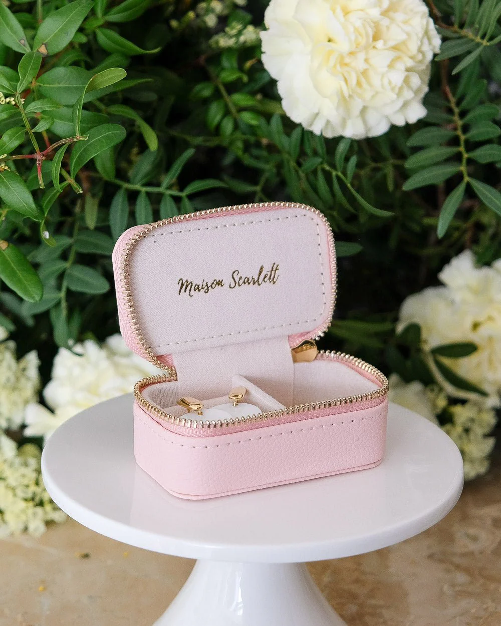 Mini boîte à bijoux de voyage Marie en cuir PU - Image 16