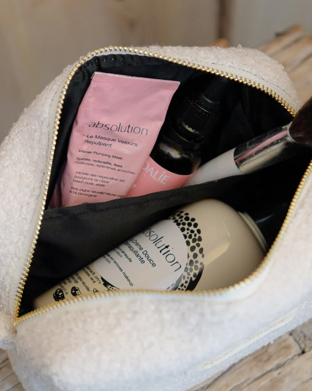 Trousse de toilette Charlotte en moumoute - Image 3