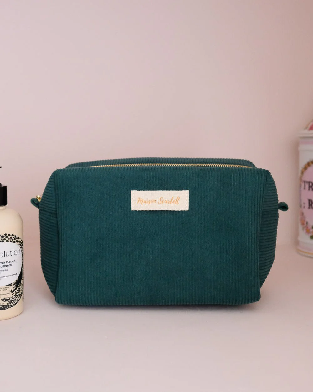 Trousse de toilette Charlotte en velours côtelé - Image 9